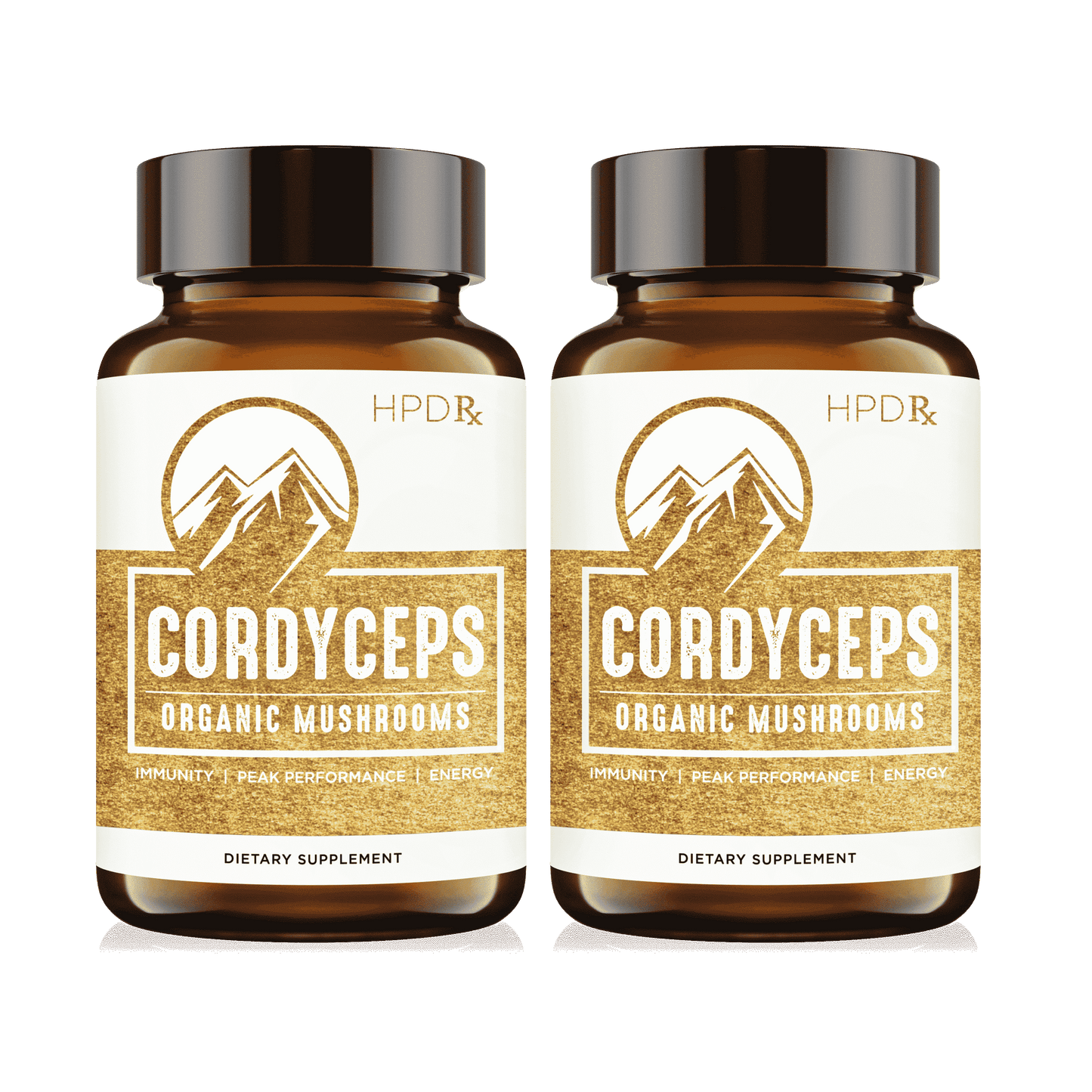 Pack of 2 bottles of HPDRx Cordyceps supplements