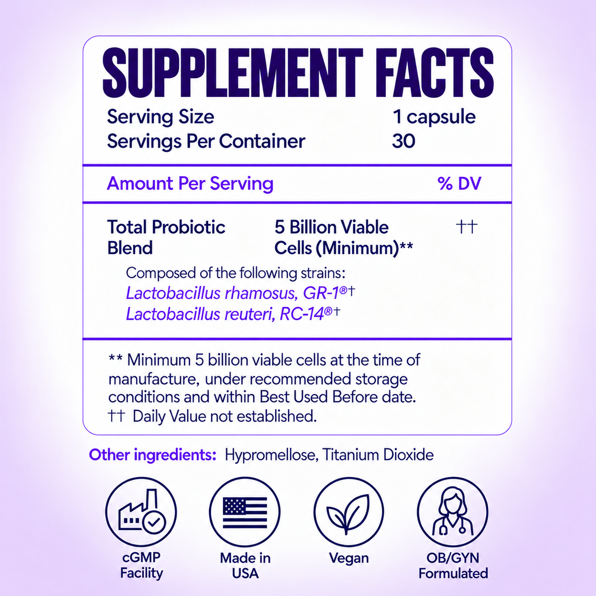 Pro-Fem Vaginal Health Probiotic - 1 Bottle - Media 8